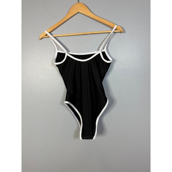 J.Crew Contrast straight-neck one-piece Swim NWT Size 2 - Picture 4 of 8
